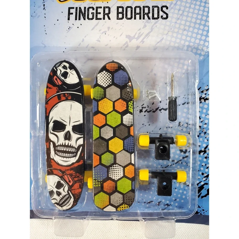 Skate Finger Boards Lot of 4 Mini Skateboards w/ Tools Replacement Parts Ages 6+